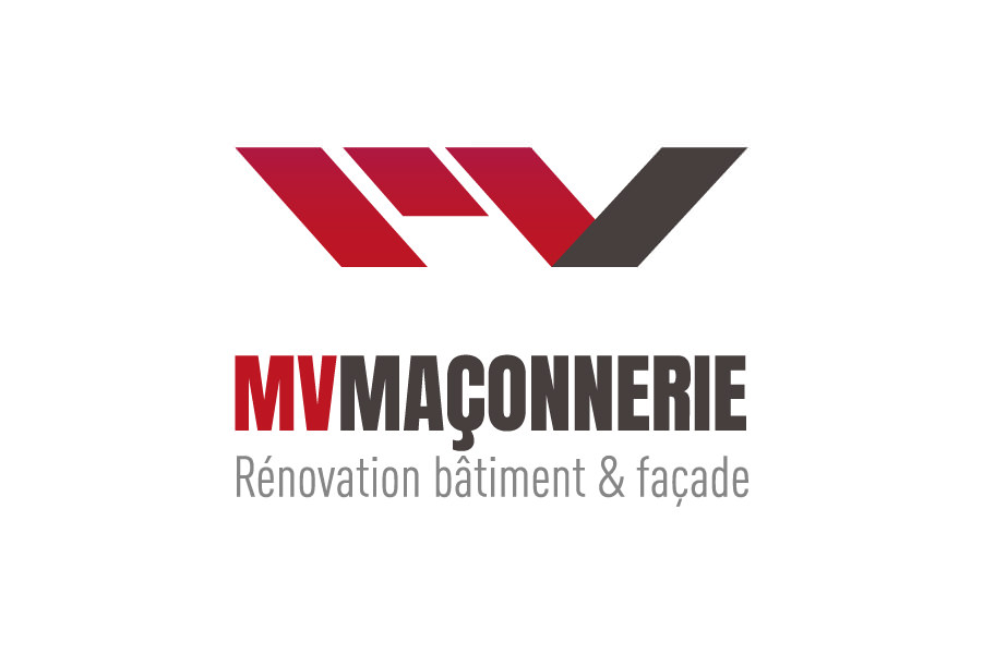 MV Maçonnerie création de logo La Tour du pin Dolomieu Nord Isère